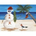 thumbnail image 2 of CafePress - Christmas Beach Sandman Throw Blanket - Soft Fleece Throw Blanket, 50"x60" for All Ages, 2 of 2