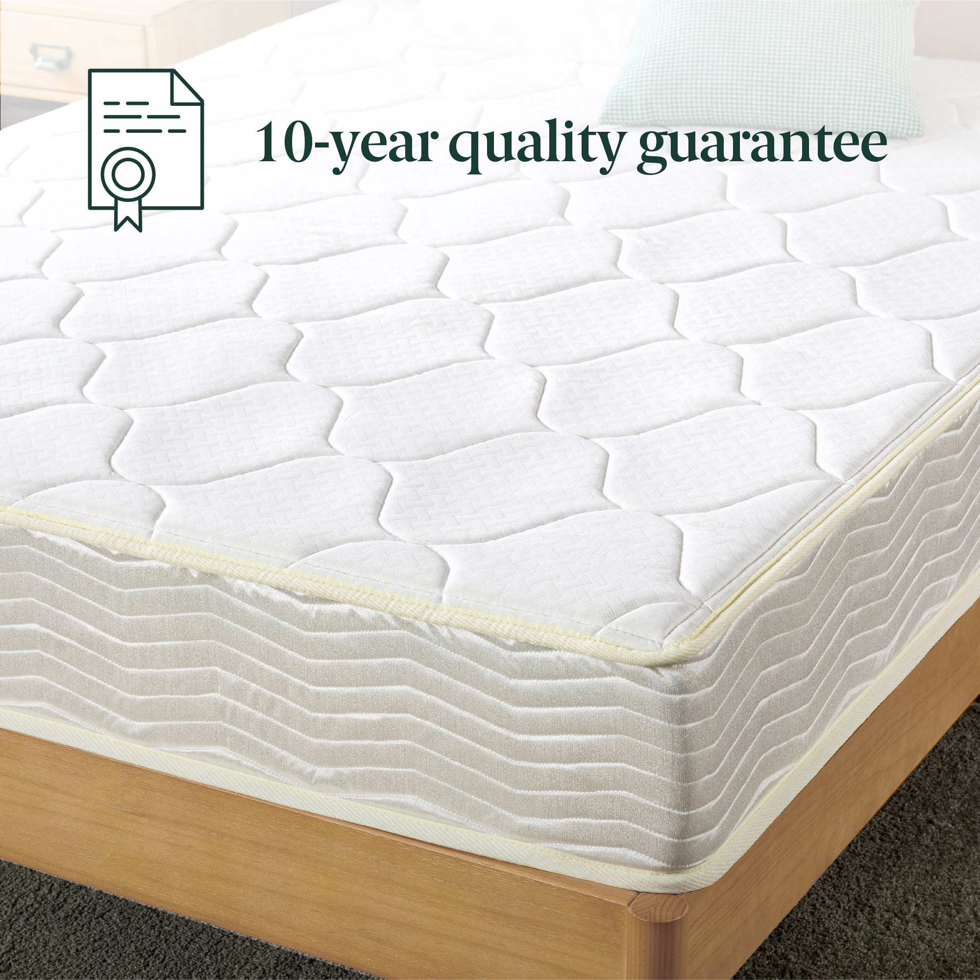 Zinus Core Comfort 8" Full Mattress, Innerspring Mattress with Gel Memory Foam