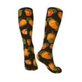 thumbnail image 4 of Bingfone Compression Socks For Women And Men Long Socks For Running Athletic Cycling Nurse-Orange Pumpkin, 4 of 9