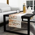 thumbnail image 5 of Orange Botanical Cotton Linen Small Table Runner 13 x 48 inch Watercolor Leaf Fall Thanksgiving Non-slip Rectangular Dining Table Decor for Wedding Party Holiday Dinner, 5 of 8
