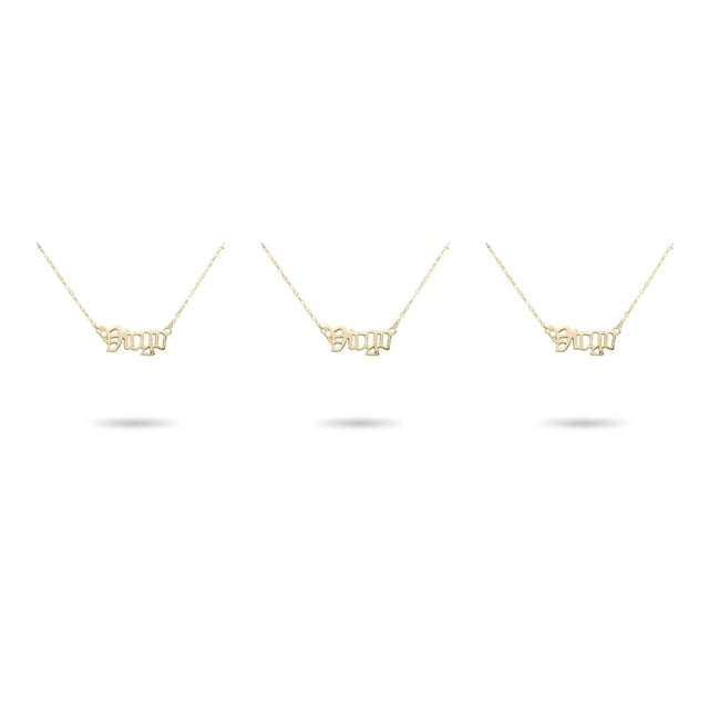 Sonducket Collar de amistad con letras en inglés, colgante de cadena de joyería Ins para amante, amigo, Festival, regalos de cumpleaños, oro Virgo Type1 NO1 Sonducket CBP216232