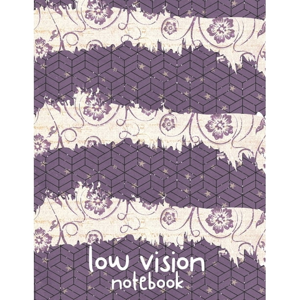 Low Vision Notebook Bold Line White Paper For Low Vision Visually 