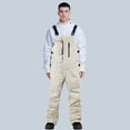 thumbnail image 5 of Snow Pants Men Color Blocked Windproof Winter Outdoor Jumpsuit Warm Breathable Ski Trousers Windbreak Snowwear Overalls Snow Pants Womens, 5 of 9