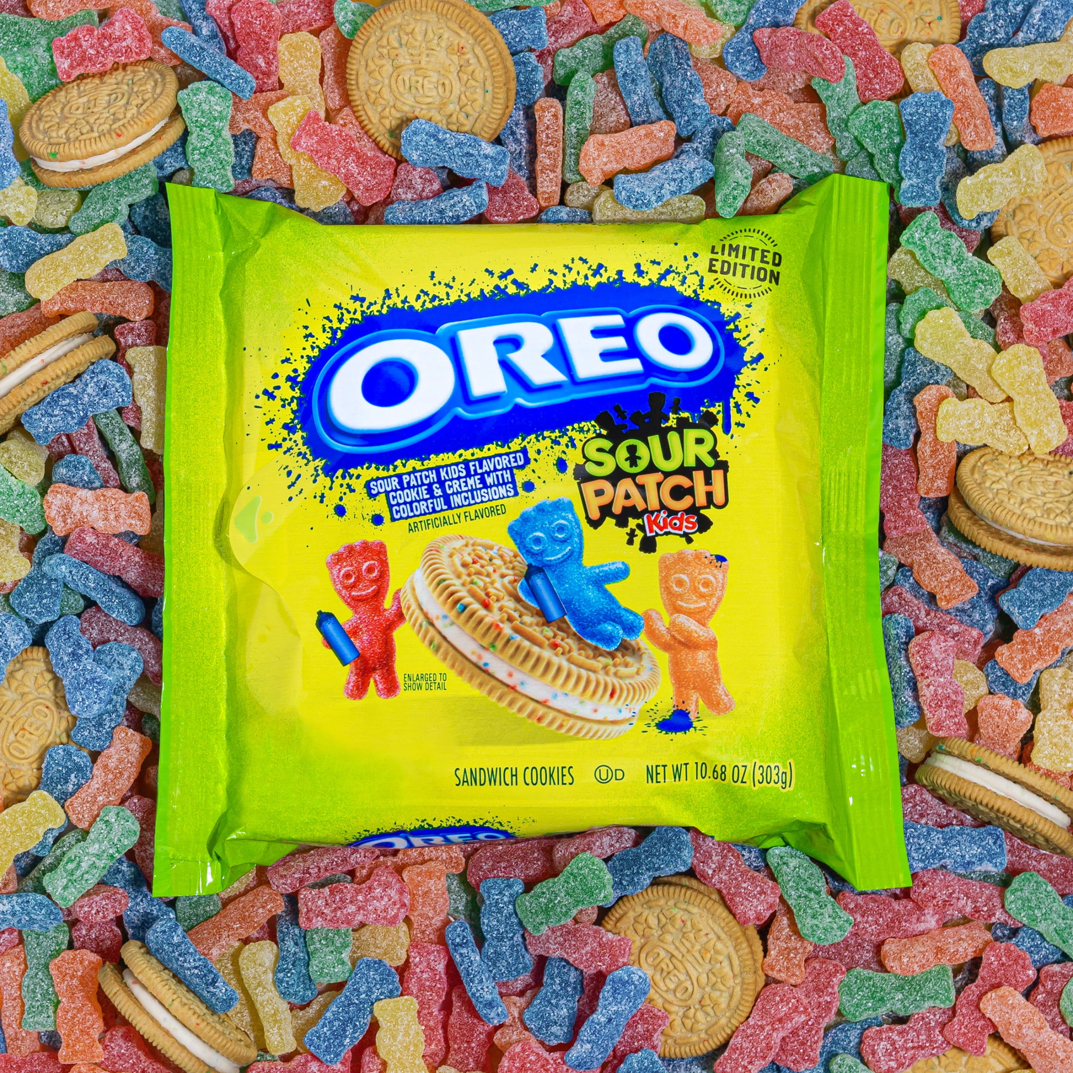 OREO ディップ Oreo Sour Patch Kids Sandwich Cookies Limited Edition 4 Pack