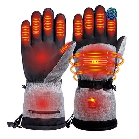 Smart Heating Gloves Warm Waterproof Cycling Gloves Outdoor Ski Heating Gloves Winter Electric Heating Gloves-Single glove