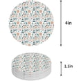 thumbnail image 1 of RYLABLUE Paris France Decor Eiffel Tower Set of 6 Round Coaster for Drinks, Absorbent Ceramic Stone Coasters Cup Mat with Cork Base for Home Kitchen Room Coffee Table Bar Decor, 1 of 5