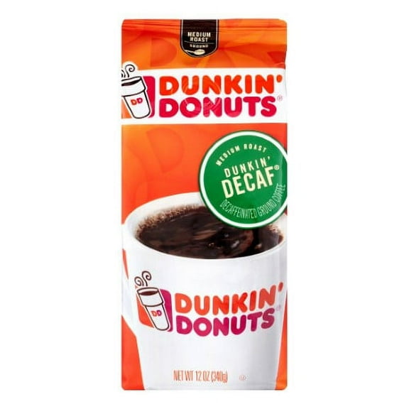 Dunkin' Donuts Decaf Ground Coffee 12 oz. (Pack of 8)