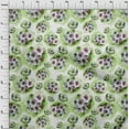thumbnail image 3 of oneOone Cotton Flex Light Green Fabric Flower Watercolor Quilting Supplie Print Sewing Fabric By The Yard 40 Inches Wide, 3 of 4