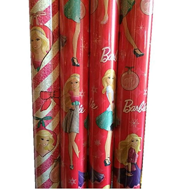 BARBIE ~ Christmas Wrapping Paper ~ 70 Sq. Ft. - Walmart.com - Walmart.com