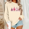 thumbnail image 2 of Christmas Sweatshirt for Womens Fashion Crewneck Christmas Printed Pullover Top Winter Long Sleeve Sweaters Loose Plus Size Blouses Tops, 2 of 6