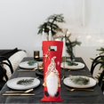 thumbnail image 3 of Festive Reindeer Wine Bottle Cover 1Pc Cloth Gnome Design Soft Secure Fit Decorative for Standard Wine Bottle Holiday Celebration Christmas Party Home Bar Dining Room, 3 of 4