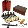 WE Games 7-in-1 Combination Game Set - Chess, Checkers, Dominoes, and more!
