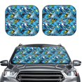 thumbnail image 2 of Fotbe snow board blue Juego de 2 Piezas de Parasoles para Parabrisas | Bloqueador Solar para Auto | Accesorios Plegables para Protección Solar Interior-Small, 2 of 6
