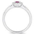 thumbnail image 4 of Everly Women's Ruby 10K White Gold Engagement Ring, 4 of 7
