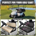 thumbnail image 4 of HUAICONG Leopard Golf Cart Seat Covers 2 Piece, Portable Breathable Heavy Duty Golf Cart Seat Covers 2 Pack for EZGO, 4 of 7