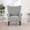 Gray, variant on SOBREMESA Mid Century Wingback Arm Chair,Modern Upholstered Fabric High Back Accent Chair with Wood Legs,Upholstered Single Sofa Club Chair for Living Room, Bedroom, Home Office