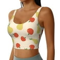 thumbnail image 2 of Sports Bras For Women Workout Tank Tops, Cute Pear Red Fruit Running Vest With Removable Cups, 2 of 2