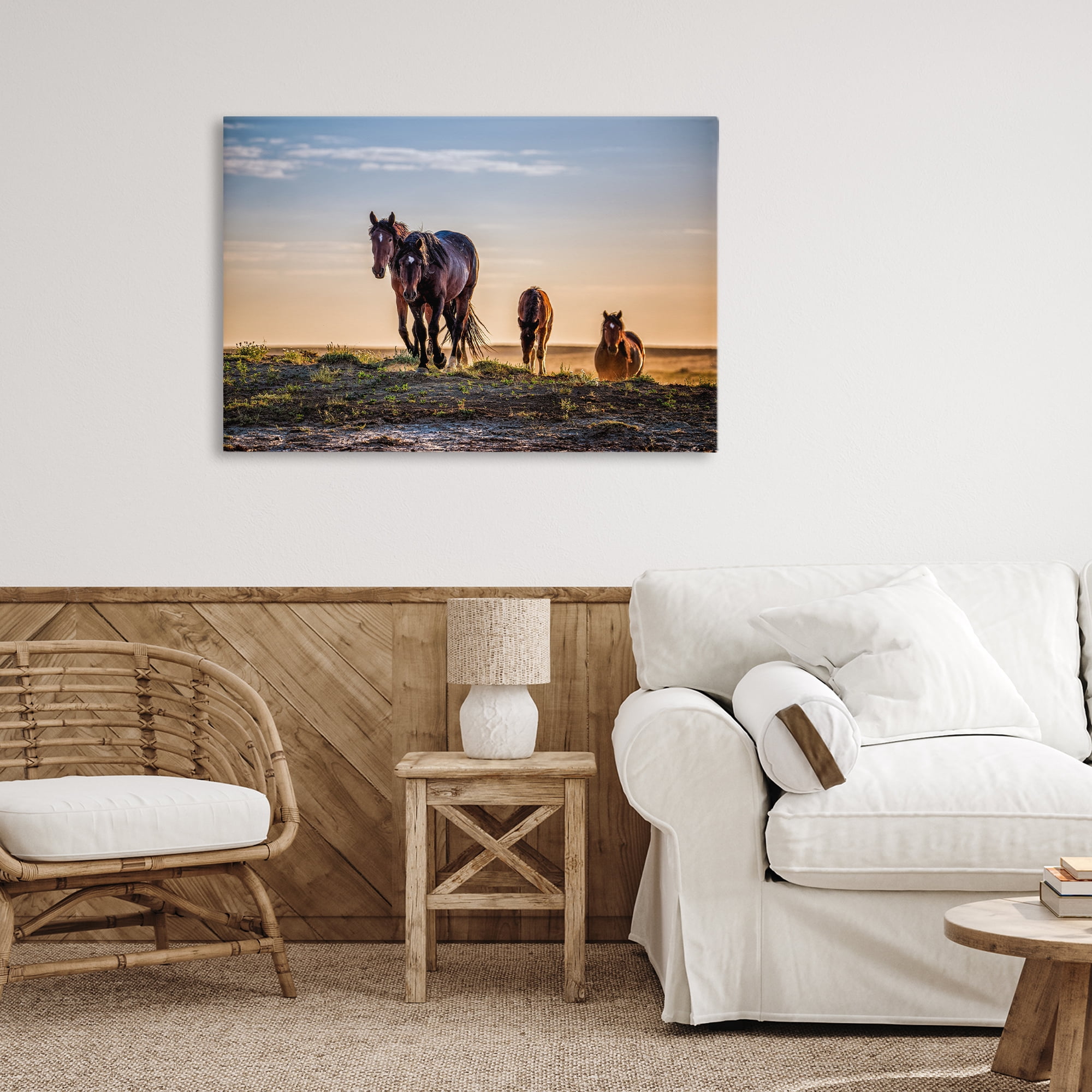 Stupell Industries Horses Coming Home Canvas Wall Art, design by Tim West