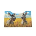 thumbnail image 4 of Lsque Funny Countryside Donkey Printed Long Tissue Box Cover Holder, Facial Paper Organizer Dispenser,Triangle with Bottom Belt, PVC Leather Decorative Organizer, 4 of 9