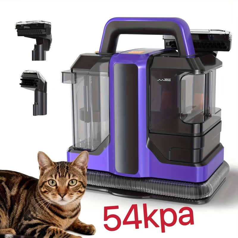 POWEART Portable Carpet Cleaner, for Carpet, Upholstery & Auto, Large Tank, Strong Suction, Spot Stain Cleaner with 8.5oz Deep Clean Pro Formula