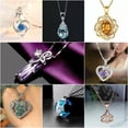 thumbnail image 3 of QQTDFG Elegant Women 925 Silver Necklace Heart Pendant Cubic Zirconia Jewelry Gift-#8, 3 of 9