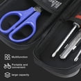 thumbnail image 3 of Portaherramientas para botella de bicicleta, bolsa de herramientas negra de PU a prueba de lluvia, viga delantera, bolsa dura para bicicleta, estuche rígido, bolsa para kit de reparación de biciclet, 3 of 5
