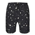 thumbnail image 2 of Men's Beach Short Swim Shorts Night Space Sky With Stars Surfing Sport Board Shorts Swimwear, 2 of 6