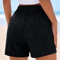 thumbnail image 7 of Women's Soft High Waisted Knit Shorts with Wide Leg for Casual Comfort and Vacation Wear, 7 of 7