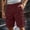 Wine, variant on Men's Solid Work Pants with Pockets - Elastic Waistband, Multi-Pocket Utility Pants