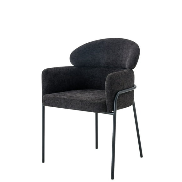 SILLA OCASIONAL THORIN TELA NEGRO
