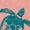 DESERT PINK, variant on - Sea Turtles - Youth Girls Fitted Short Sleeve T-Shirt