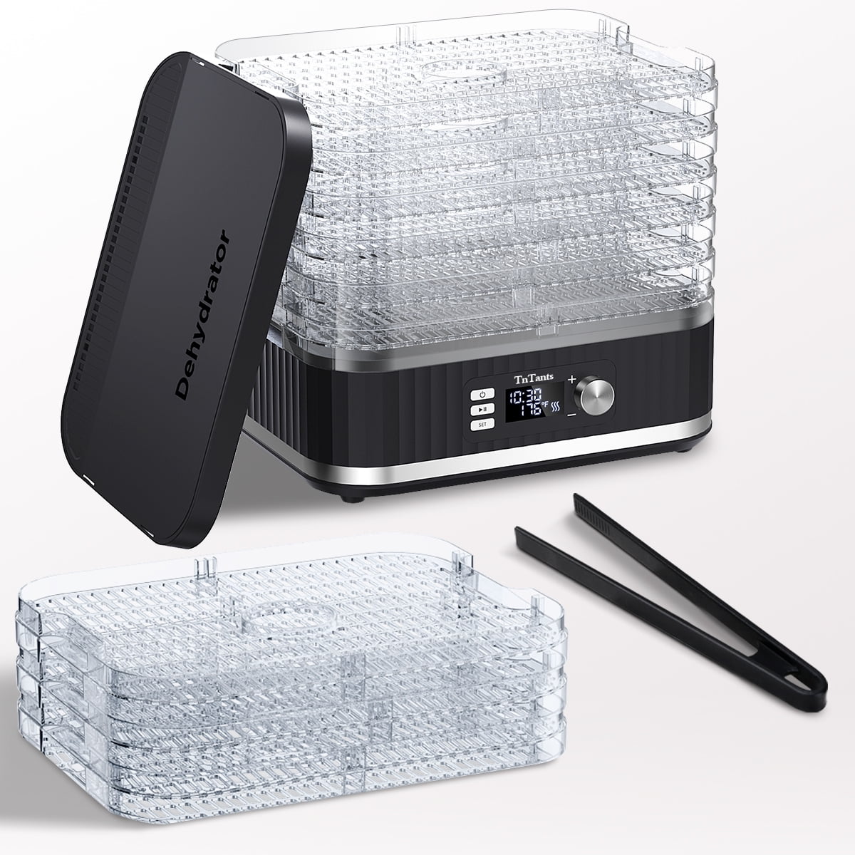 TNTANTS 9-Tray Food Dehydrator, 95-176Â°F Adjustable, 24H Timer