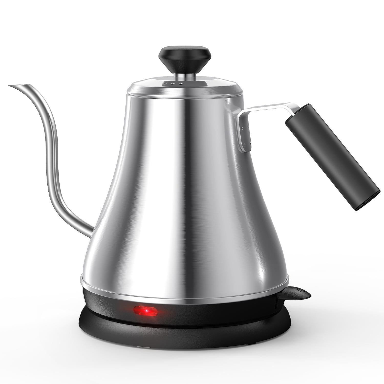 VIVEFOX Electric Gooseneck Kettle, Stainless Steel BPAFree Tea Kettle