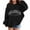 Black, variant on Kiijoy Toddler Girls Los Angeles Hoodie Letter Print Hooded Sweatshirt Hoody, Sizes 4-5