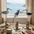 thumbnail image 6 of ANXPTIME Seagulls Statues Figurines Tabletop Ornament Carved Wood Seagulls Sculptures, 6 of 9
