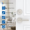 thumbnail image 4 of Matte Door Handles Interior Knurled Privacy Door Handles Heavy Duty Door Lever for Bedroom or Bathroom Reversible Keyless for Left Right Handed Doors AM, 4 of 7