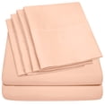 thumbnail image 1 of Juego de sábanas Sweet Home Collection 1500 Supreme Twin XL Peach, 1 of 6