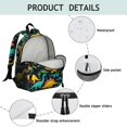 thumbnail image 4 of Cute Dinosaur Pattern Backpack Backpack for School,Cute School Bag,Schoolbag with Adjustable Shoulder Straps & Padded Back,13.8"x11.4"x6", 4 of 6