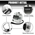 thumbnail image 4 of BGJRBY Metal Hand Tally Clicker Counter, 4-Digit Number Display for Coaching, Knitting, Lap, Fishing, Golf and Row Sport with 2-Nylon Lanyard,Silver, 4 of 7
