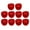 Red, variant on 10Pcs Mini Cowboy Hats Western Style Cute Doll Hats For Party Dollhouse Decoration DIY Craft Pet Dress Up