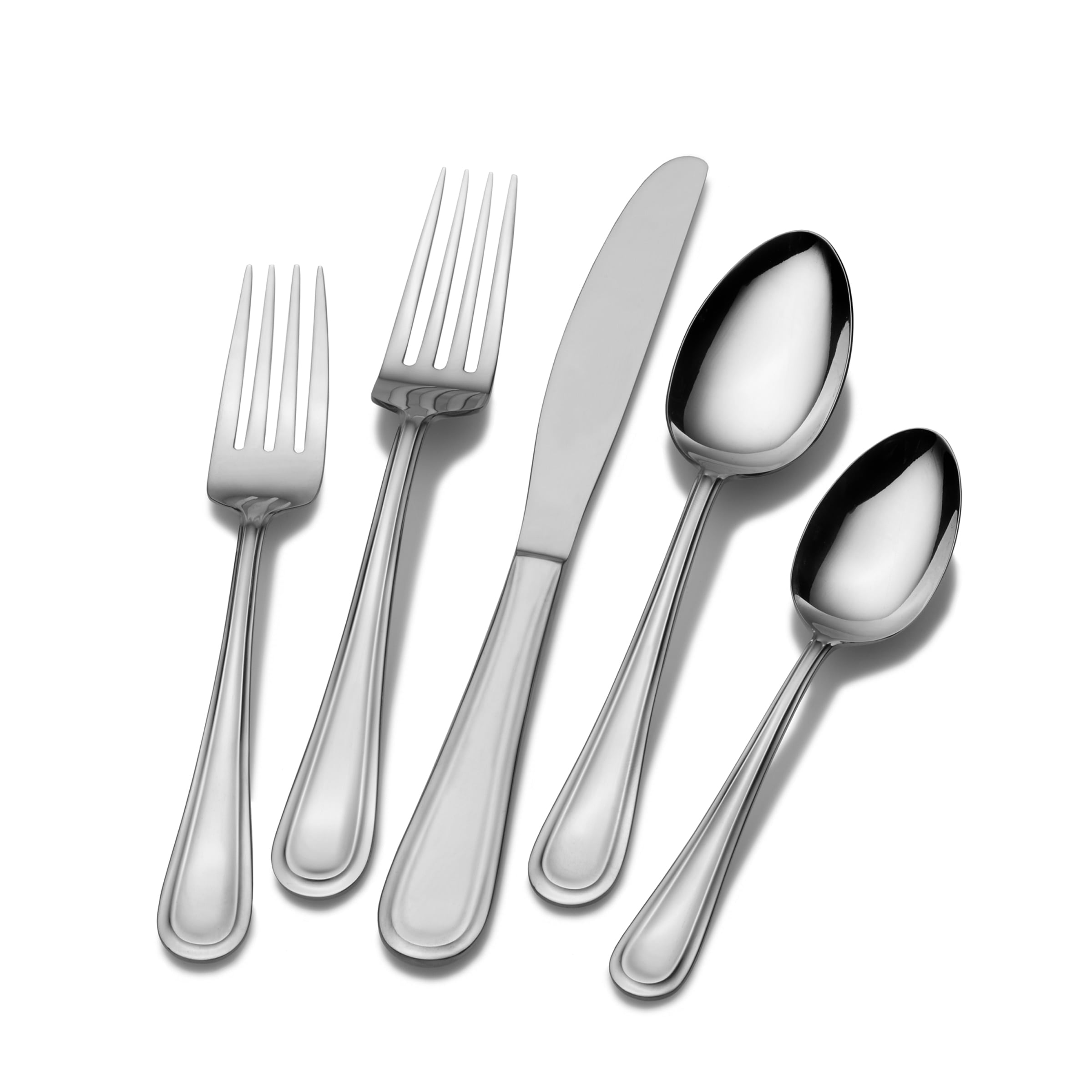 International Silver Forte 20-Piece Beautiful Modern Stainless