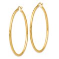 thumbnail image 2 of Leslie's 14K 2mm Polished Hinged Hoop Earrings LE189, 2 of 2