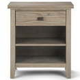 thumbnail image 3 of Trent Home Wood 24" Transitional Bedside Nightstand Table in Gray, 3 of 10