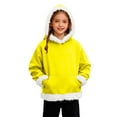 thumbnail image 2 of UQJfacai Girls Christmas Hoodies Faux Fur Trim Hooded Sweatshirts Santa Xmas Holiday Long Sleeve Fleece Pullover Sweaters 5-15 Years, 2 of 7