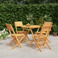 thumbnail image 1 of vidaXL 5 Piece Garden Dining Set Solid Wood Teak, 1 of 5