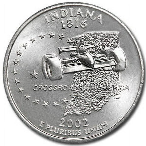 2002-D Indiana State Quarter BU