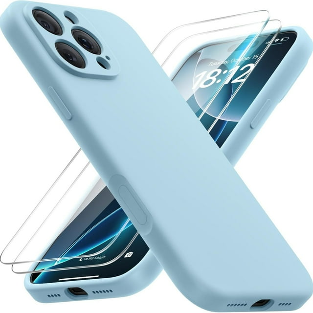 CUITING 3pcs (1 Phone Cover + 2 Clear Screen Protectors) Liquid Magnetic Phone Case Compatible with iPhone 17 16 15 14 13 12 11 and Their Series Models. iPhone 17 Phone Case. Phone
