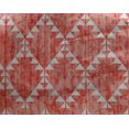 thumbnail image 4 of oneOone Georgette Viscose Dark Peach Orange Fabric Texture & Triangle Geometric Dress Material Fabric Print Fabric By The Yard 42 Inch Wide, 4 of 4