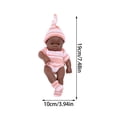 thumbnail image 3 of Soft Newborn Doll Home Decor Realistic Skin Texture Adjustable Limbs Pacifier Clothes Set for Christmas Birthday Gift Photography Prop Home Decoration Daily Companion Indoor Play Decors, 3 of 7