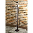 thumbnail image 2 of Kingston Brass KS7135ABL English Country Freestanding Tub Faucet with Hand Shower, Oil Rubbed Bronze, 2 of 8